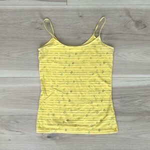 yellow arizona striped flower tank